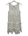 Hunter Bell Size XS White Cotton Sleeveless Knit Balls Midi Dress White / XS
