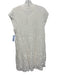 Robin Piccone Size XS White Cotton Sleeveless Split Neck Seersucker Dress White / XS