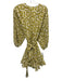 Rhode Size XS White, Yellow, Green Print Cotton Long Sleeve Floral pleats Dress White, Yellow, Green Print / XS