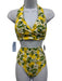 Boden Size 4 White, Yellow, Green Print Polyester Lemon Halter Swimsuit White, Yellow, Green Print / 4