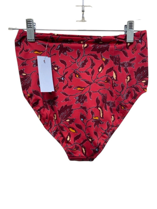 Ulla Johnson Size S Red & Purple Polyamide Blend Floral High Waist Swimsuit Red & Purple / S