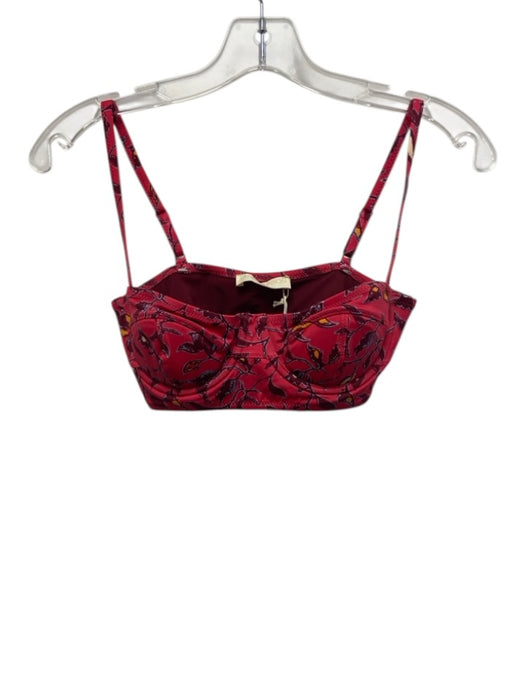Ulla Johnson Size S Red & Purple Polyamide Blend Floral High Waist Swimsuit Red & Purple / S