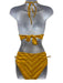 Robin Piccone Size S Yellow & Orange Nylon Tye Dye Tie Neck Tie Back Swimsuit Yellow & Orange / S
