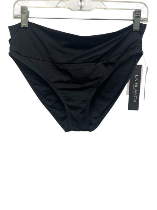 La Blanca Size 6 Black Nylon Solid BOTTOM ONLY Swimsuit Black / 6