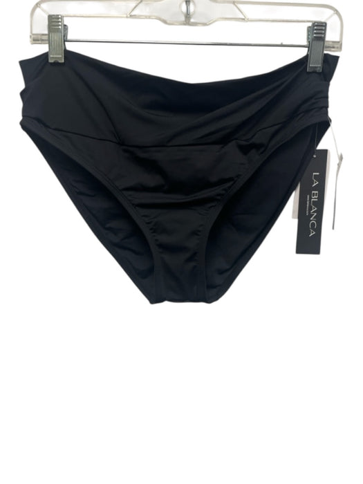 La Blanca Size 6 Black Nylon Solid BOTTOM ONLY Swimsuit Black / 6