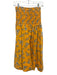 Tanya Taylor Size XS Yellow & Multi Cotton & Silk Blend Elastic Waist Skirt Yellow & Multi / XS