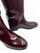 Gucci Shoe Size 38 Cherry Red Leather Horsebit Patent Knee High Boots Cherry Red / 38