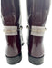 Gucci Shoe Size 38 Cherry Red Leather Horsebit Patent Knee High Boots Cherry Red / 38