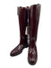 Gucci Shoe Size 38 Cherry Red Leather Horsebit Patent Knee High Boots Cherry Red / 38