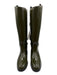 Gucci Shoe Size 38 Olive Green Leather Horsebit Patent Knee High Boots Olive Green / 38