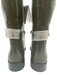 Gucci Shoe Size 38 Olive Green Leather Horsebit Patent Knee High Boots Olive Green / 38