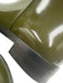 Gucci Shoe Size 38 Olive Green Leather Horsebit Patent Knee High Boots Olive Green / 38