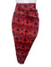 Ulla Johnson Size One Size Red & Black Cotton & Viscose Tie Detail Sheer Coverup Red & Black / One Size