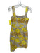 Elliatt Size S Yellow & Beige Polyamide Blend Shimmer Floral Back Zip Dress Yellow & Beige / S
