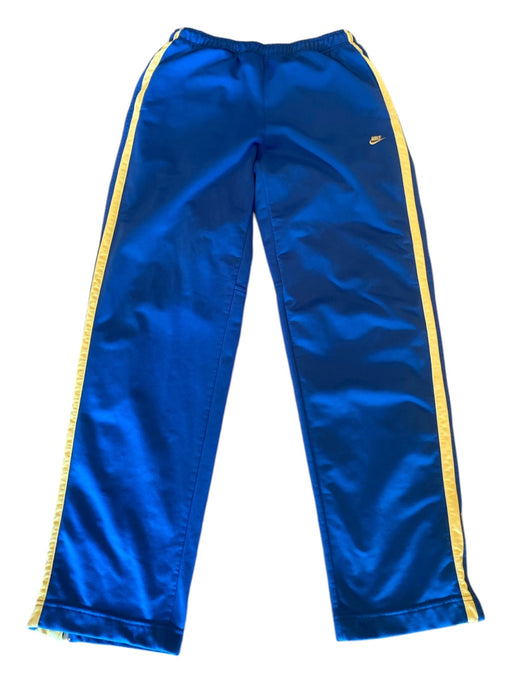 Nike Size L Blue & Yellow Polyester Striped Elastic Waist Men's Pants L