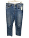 Agolde Size 30 Medium Wash Cotton Denim Faded High Rise Slim Straight Jeans Medium Wash / 30