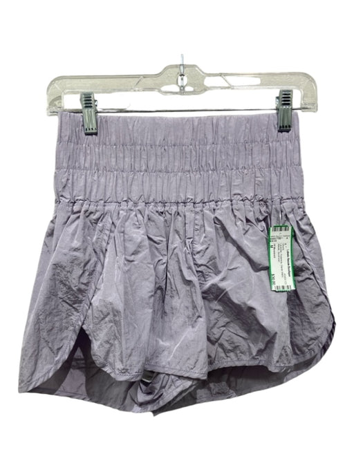 FP Movement Size M Lavender Poliamide Elastic Waist Athletic Shorts Lavender / M