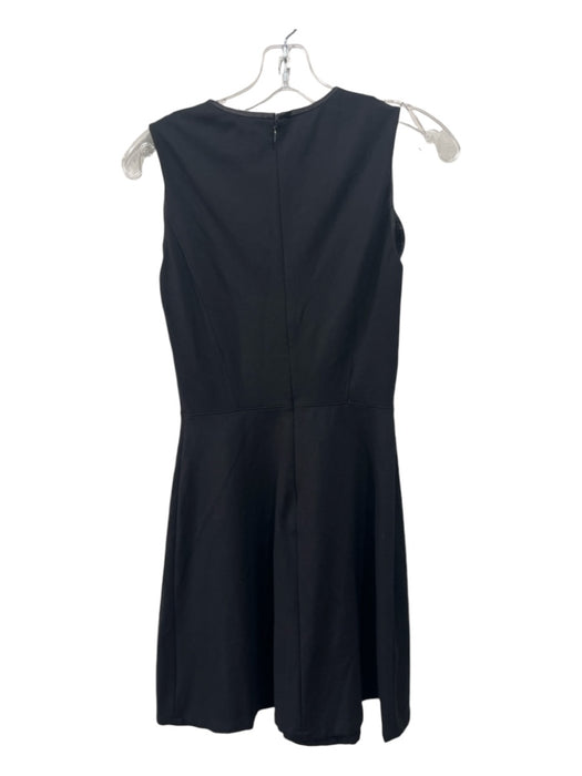 Erin Size 0 Black Rayon & Nylon Blend Fit & Flare Sleeveless Back Zip Dress Black / 0