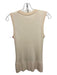 Veronica Beard Size S Light Yellow Merino Wool Sleeveless Ribbed Scoop Neck Top Light Yellow / S