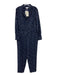 Boden Size 12 Navy & white Polyester Polka Dots Button & Zip Front Jumpsuit Navy & white / 12