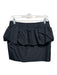 Zara Size M Black Polyester Elastic Waist Peplum Mini Skirt Black / M