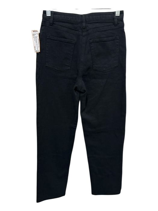 Wilfred Free Size 0 Black Cotton Denim High Rise 5 Pocket Straight Jeans Black / 0
