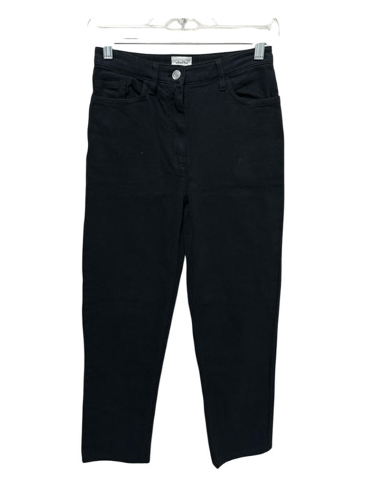 Wilfred Free Size 0 Black Cotton Denim High Rise 5 Pocket Straight Jeans Black / 0