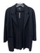 J. Crew Size S Black Cotton Blend Knit Collar Open Front Pockets Cardigan Black / S