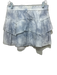 Love Shack Fancy Size L Light blue & white Cotton Elastic Waist Tie Dye Skirt Light blue & white / L