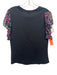 Generation Love Size M Black, Pink & Blue Silk & Cotton Floral Mini Skirt Set Black, Pink & Blue / M