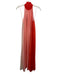 Christy Lynn Size XS Red & Pink Silk Sleeveless Gradient Neck Tie Maxi Dress Red & Pink / XS