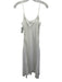 All Saints Size 0 White Polyester Spaghetti Strap Eyelet Detail Midi Dress White / 0