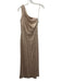 Amsale Size 10 Rose Gold Nylon All Over Sequins Mesh Overlay One Shoulder Gown Rose Gold / 10