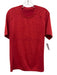 Lululemon Size Est M Red Solid Athleisure Men's Short Sleeve Red / Est M
