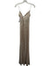 Windsor Size Small Beige Polyester Spaghetti Strap Sequins Cowl neck Gown Beige / Small