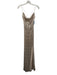 Windsor Size Small Beige Polyester Spaghetti Strap Sequins Cowl neck Gown Beige / Small