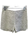 Reiss Size 6 White Polyester Side Zip Overlay Shorts White / 6