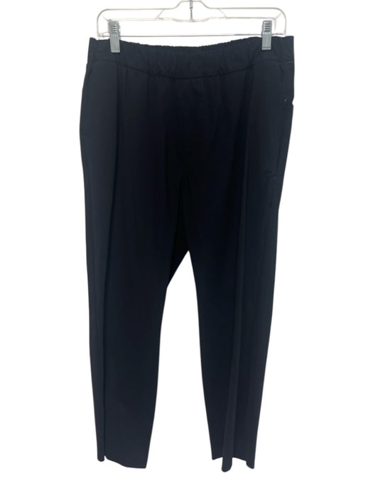 Vuori Size L Black Poly Blend Zip Pockets Elastic Waist Athletic Pants Black / L
