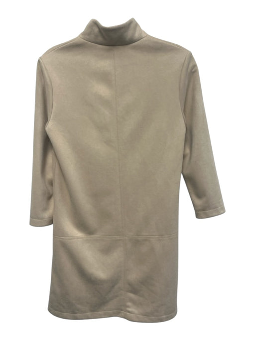 Tuckernuck Size XS Beige Polyester Long Sleeve Split Neck Collar Dress Beige / XS