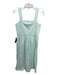 Draper James Size 4 Mint Green & White Cotton Gingham Square Neck Tank Dress Mint Green & White / 4