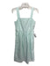 Draper James Size 4 Mint Green & White Cotton Gingham Square Neck Tank Dress Mint Green & White / 4