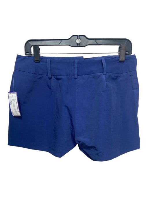 Ann Mashburn Size Medium Blue Cotton & Nylon Mid Rise Pockets Belt loops Shorts Blue / Medium