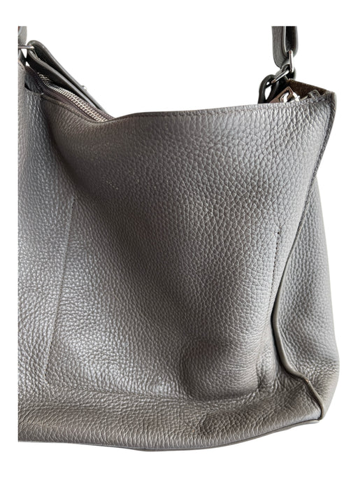 ALLSAINTS Grey Cow Leather Shoulder Strap Cross Body Strap Zip closure Purse Grey / M