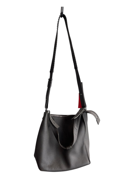 ALLSAINTS Grey Cow Leather Shoulder Strap Cross Body Strap Zip closure Purse Grey / M