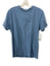 ALLSAINTS Size M Blue Cotton Solid Men's Short Sleeve Blue / M