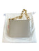 Frame Gray Leather Gold hardware Chain Strap Magnetic Close Bag Gray / S