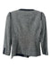 Elie Tahari Size 0 Gray & Black Silk Blend Collar Woven Snap Closure Jacket Gray & Black / 0