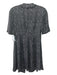 Diane Von Furstenberg Size 0 Black & White Silk Blend Short Sleeve Wrap Dress Black & White / 0