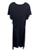 Banana Republic Size S Black Cotton Rouched Midi short sleeve Dress Black / S