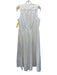 Ciao Lucia Size S White Cotton Sleeveless Lace Panel Wrap Gathered Waist Dress White / S